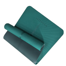 Shape Natural Rubber Made Recyclable Custom Print Best Anti Two Layer Nbr Fitness Eco 6mm Tpe Sport Non Slip Yoga Mats